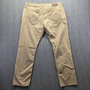 BKE Jake Jeans Mens 38R Tan Straight Leg Stretch Denim Five Pocket Khaki